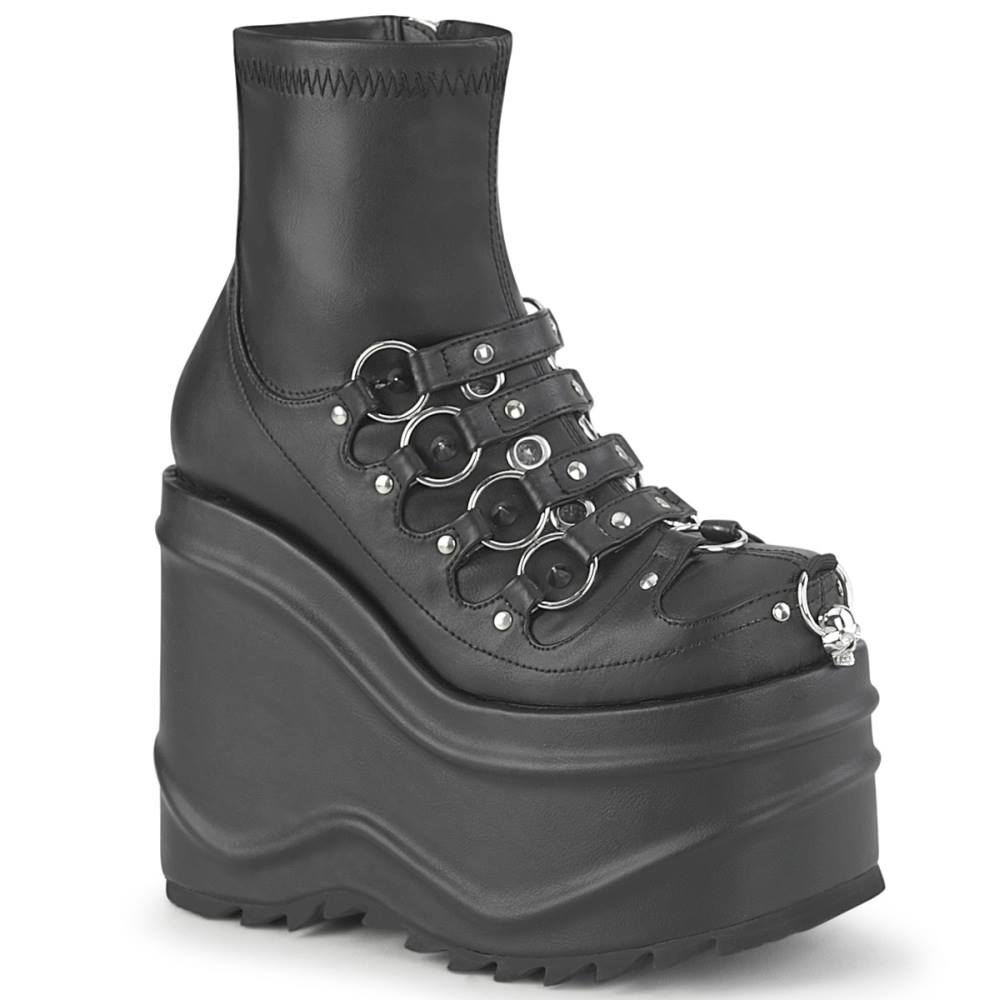 DemoniaCult - WAVE110 Plattformstiefel - Schwarz Product image